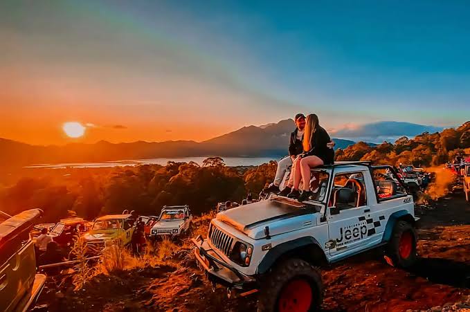 Gunung Batur di atas kawah, Bali